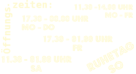 Montag ist Ruhetag